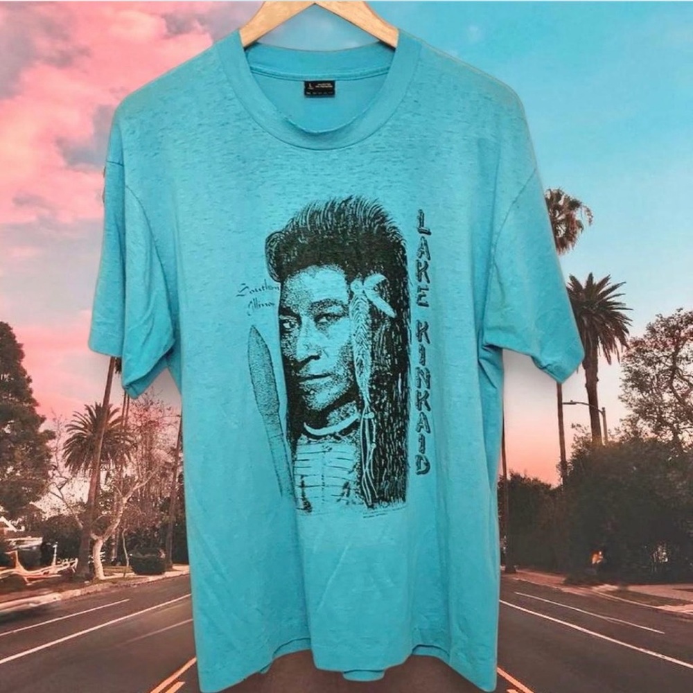 !!Vintage 80’s distressed T shirt sz-L!!
